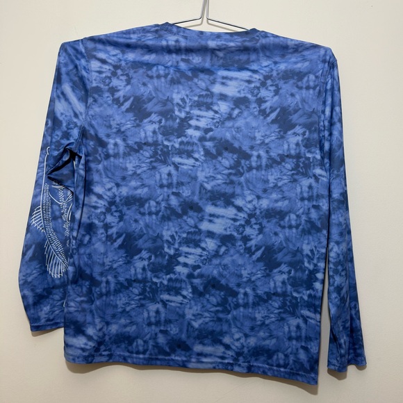 REEL LIFE || Mens long sleeve blue camouflage shirt size xl - Picture 2 of 7
